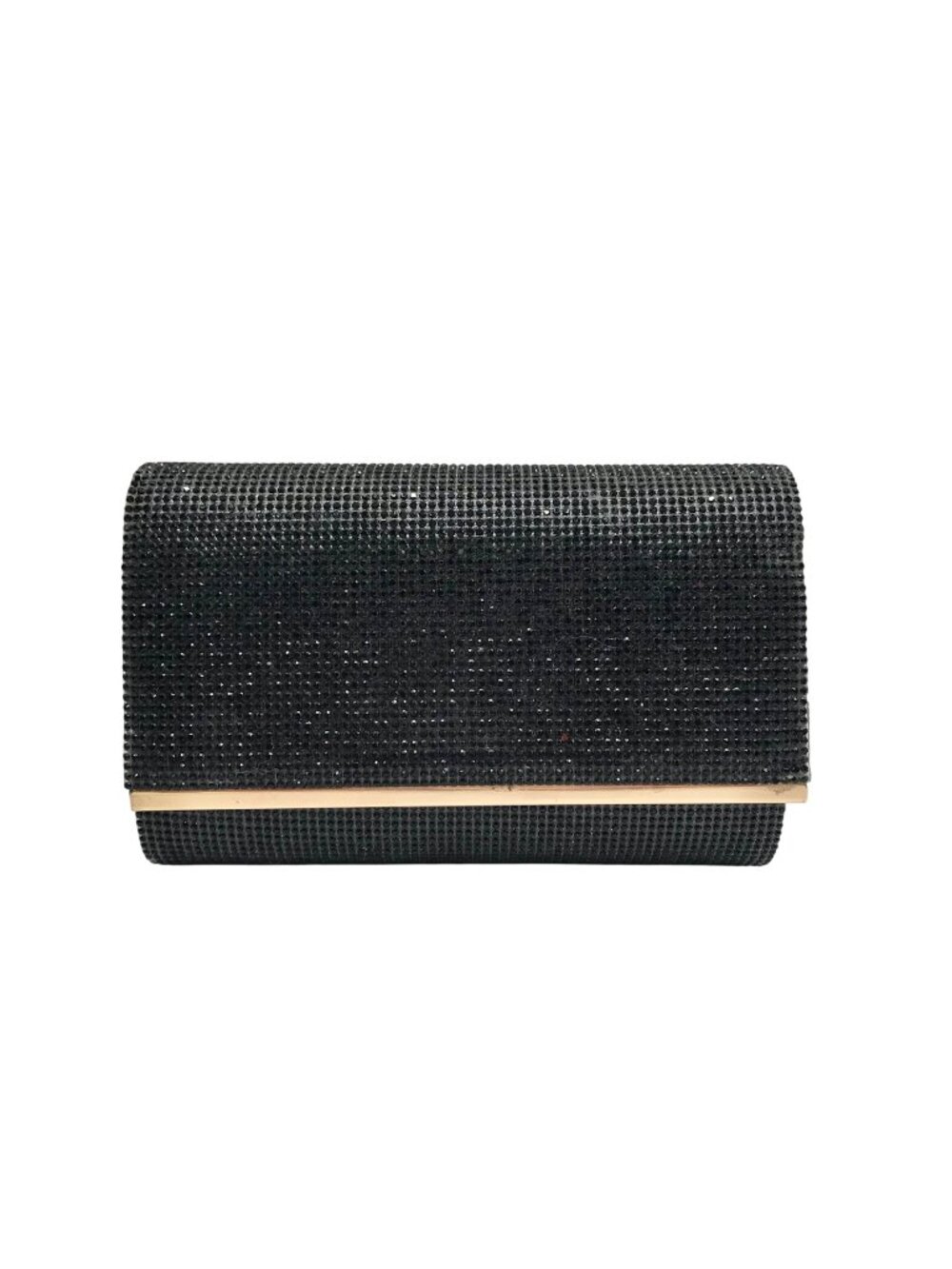 I.N.C. International Concepts Black Microstone Badazzled Caitlyn Clutch
